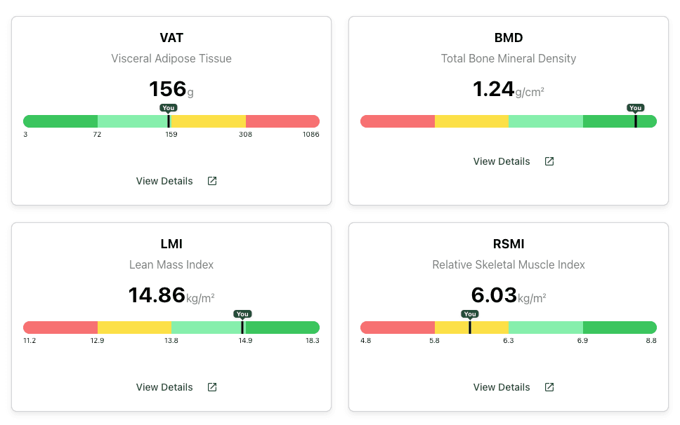 Body composition scale compared with DEXA scan insights
