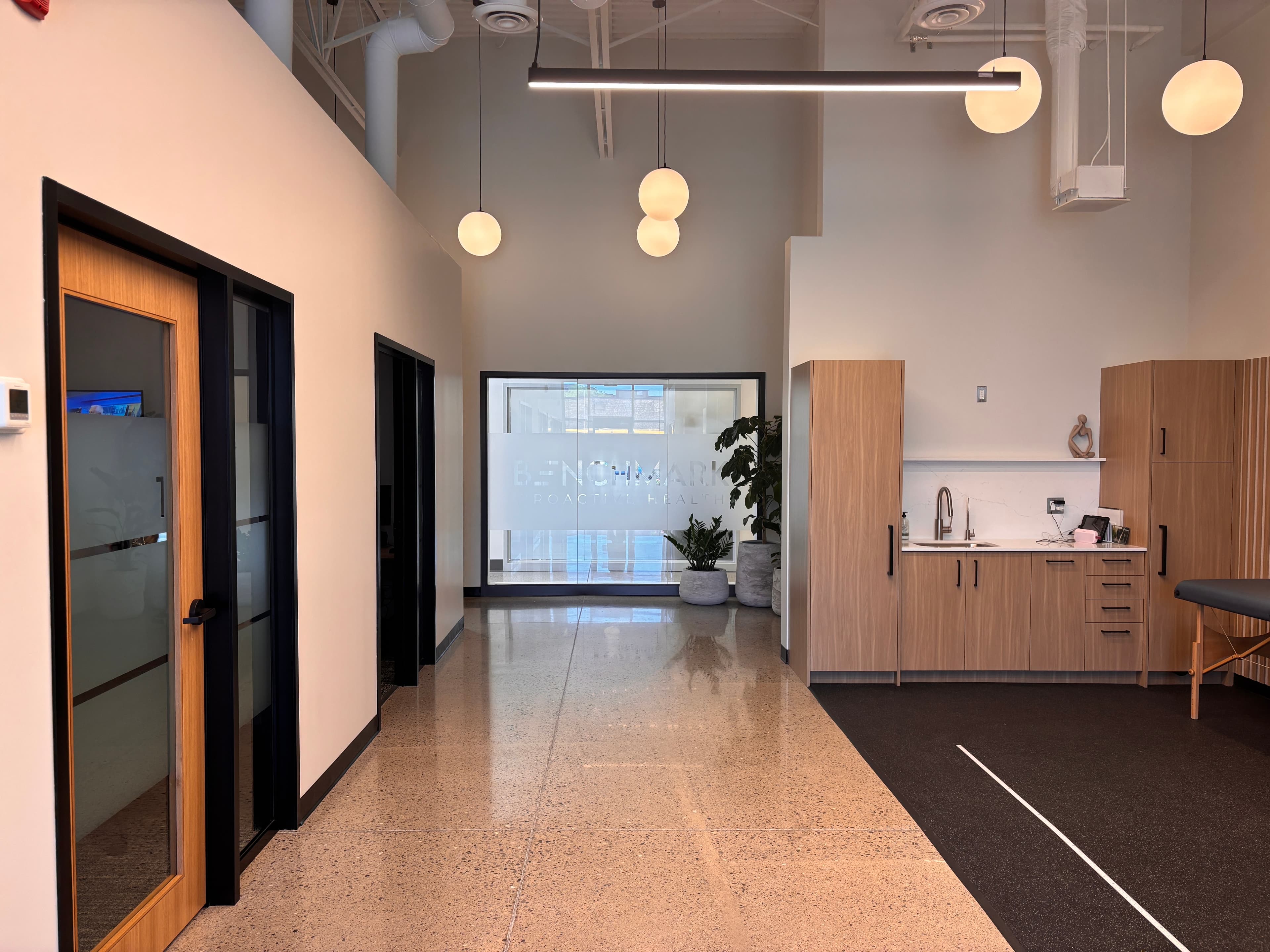 Corridor inside the Benchmark clinic