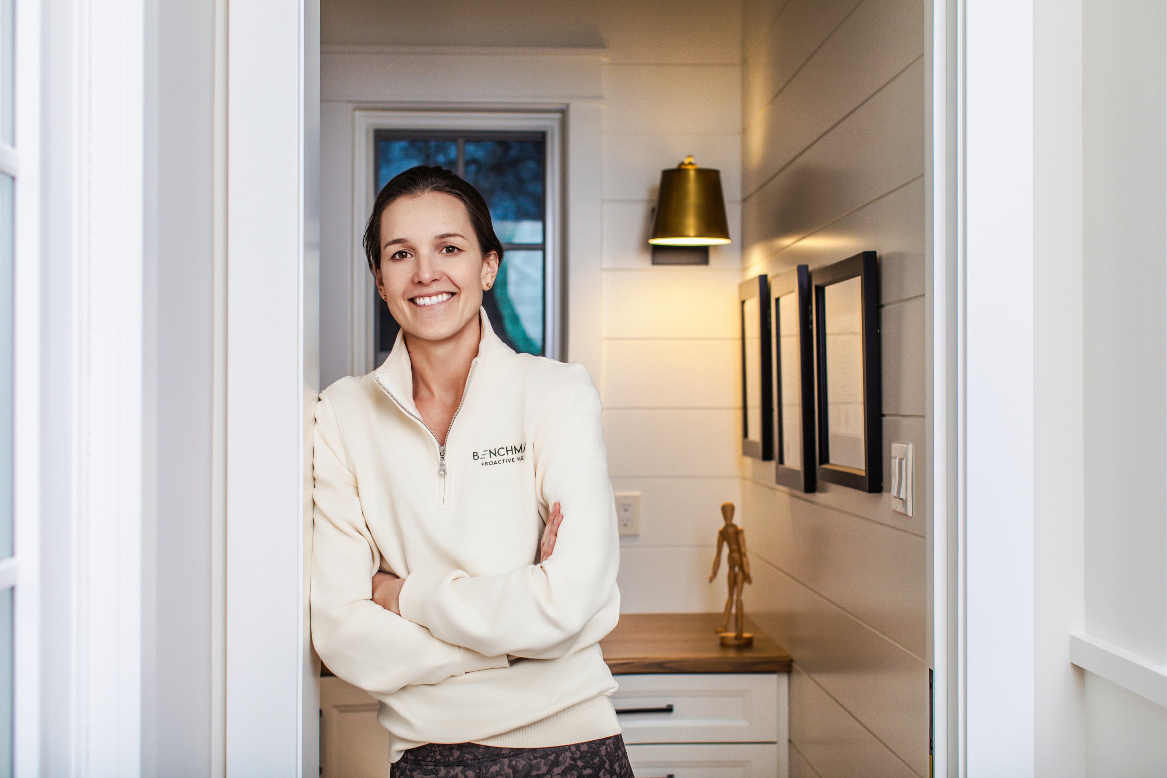 Dr. Kaitlin Link, MD, leading a monthly physician talk and Q&A