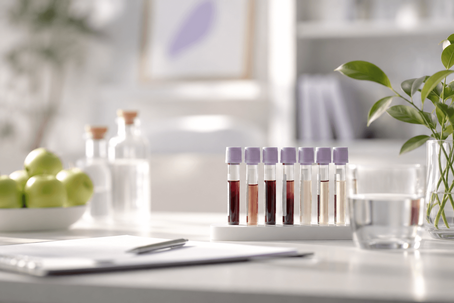Advanced blood work panel sample tubes for biomarker testing